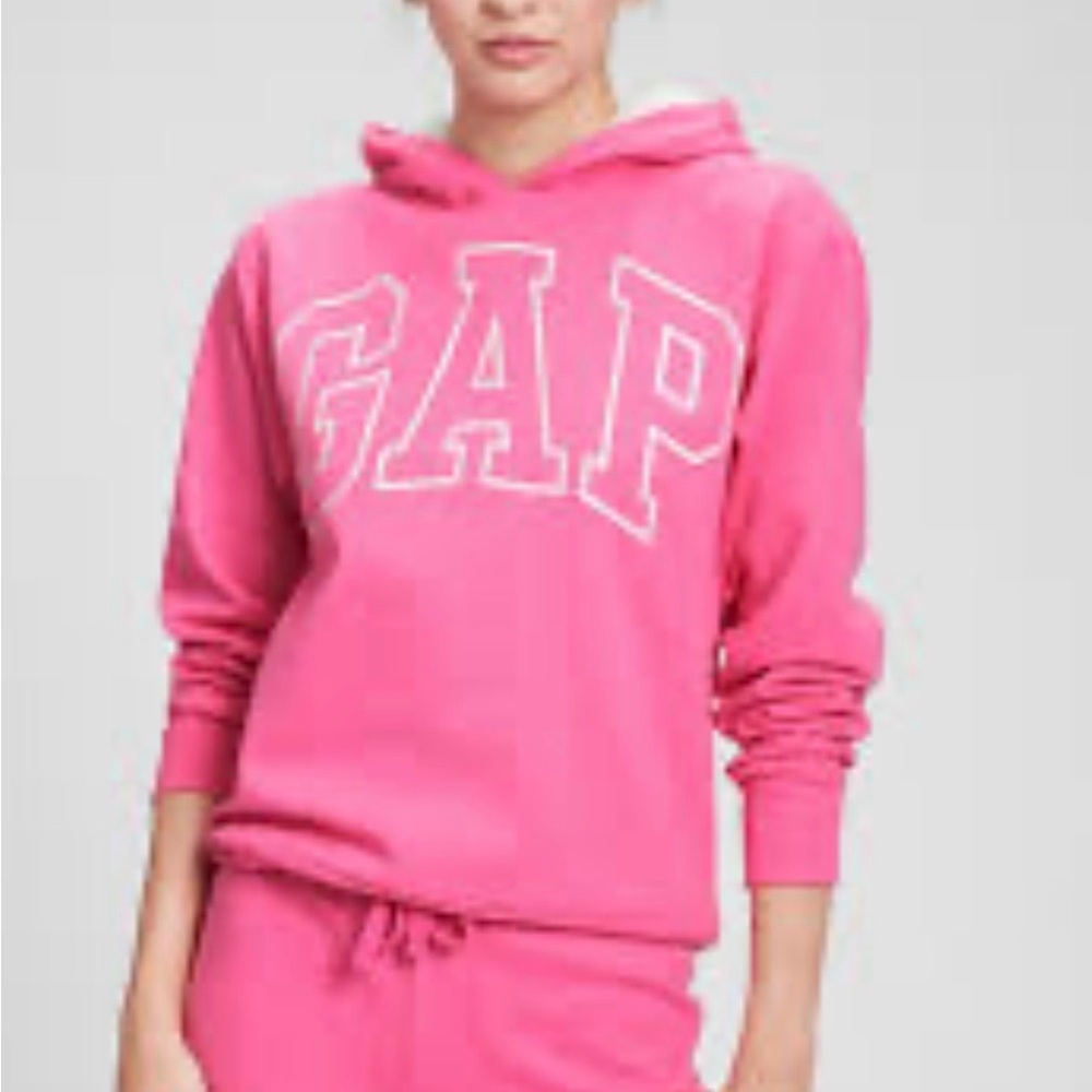 GAP Devi Pink Sherpa Pullover Hoodie